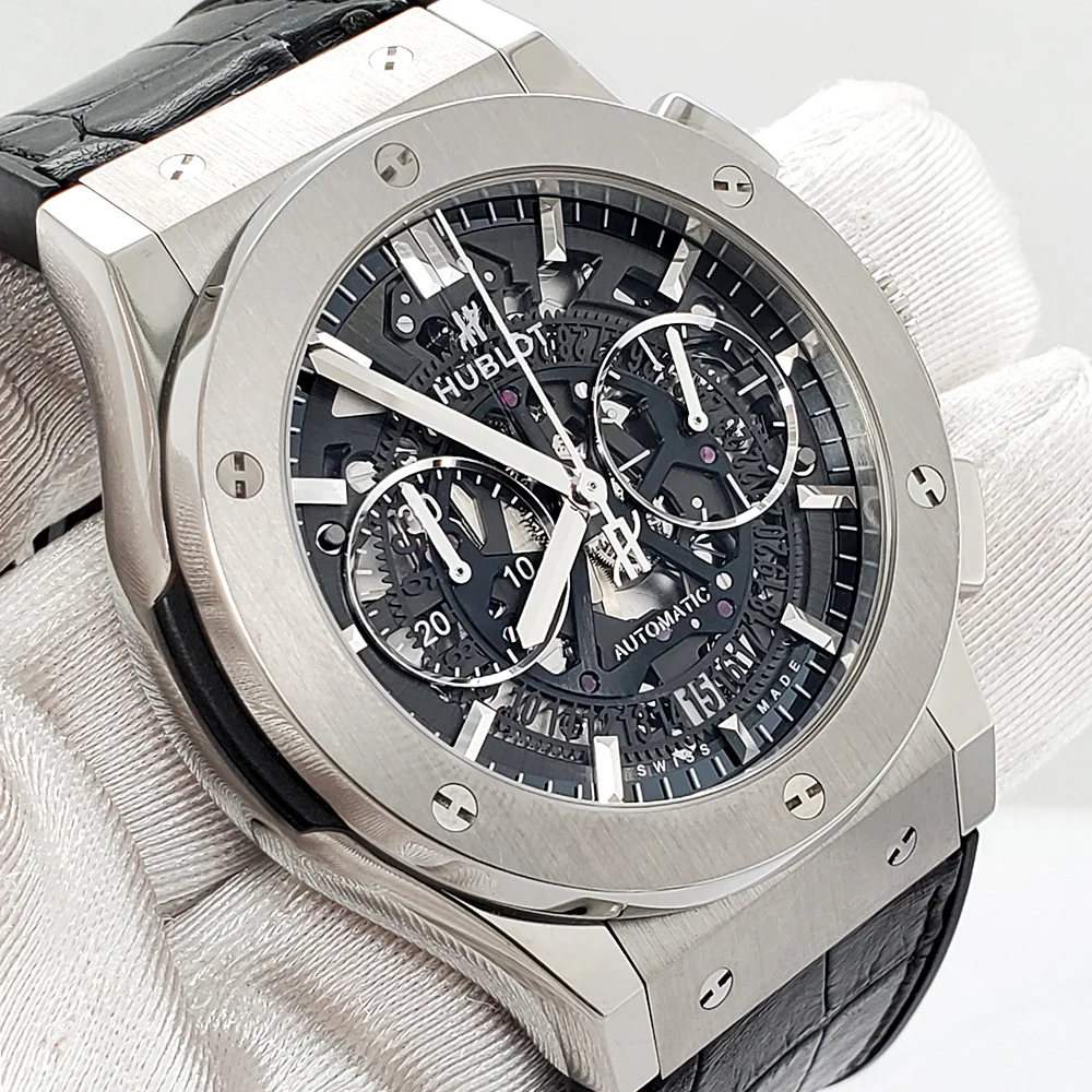 Hublot Classic Fusion Chronograph Aerofusion 45mm Skeleton Dial 525.NX.0170.LR Watch - Image 2