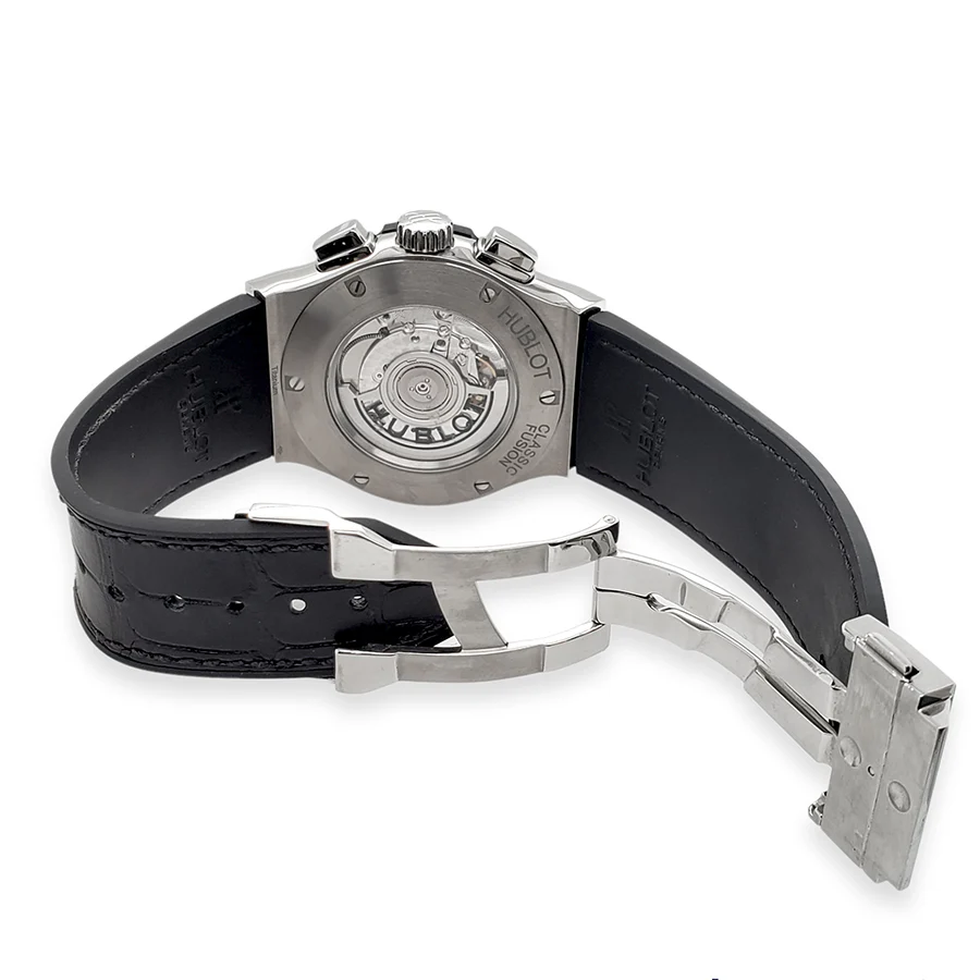 Hublot Classic Fusion Chronograph Aerofusion Titanium 45MM Skeleton Diamond Dial 525.NX.0170.LR.1104 Watch 2019 Box Papers - Image 7