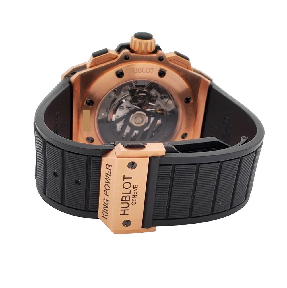 Hublot King Power 48mm Factory Diamonds Bezel Rose Gold Watch Box Papers - Image 6