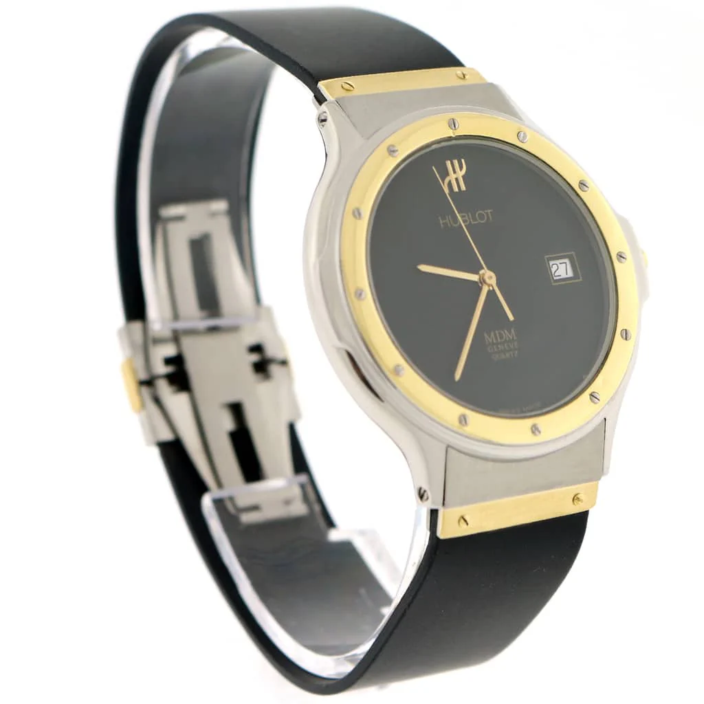 Hublot MDM Depose 2-Tone 18K Yellow Gold/Stainless Steel Black Dial 36MM Watch 1581.2 - Image 2