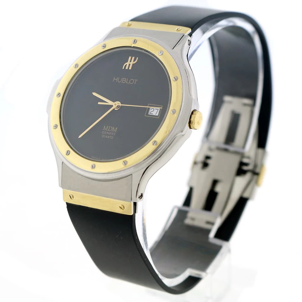 Hublot MDM Depose 2-Tone 18K Yellow Gold/Stainless Steel Black Dial 36MM Watch 1581.2 - Image 3