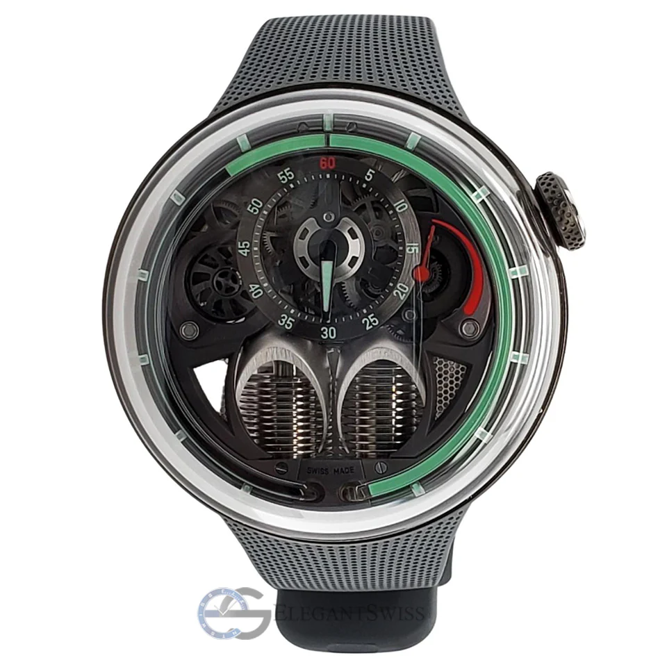 HYT H1.0 48mm Skeleton PVD Coated Steel Mens Watch H02095 Box Papers - Image 2