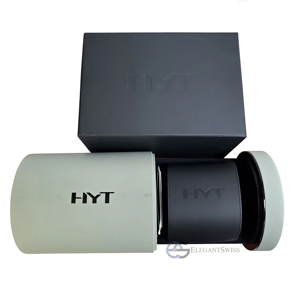 HYT H1.0 48mm Skeleton PVD Coated Steel Mens Watch H02095 Box Papers - Image 3
