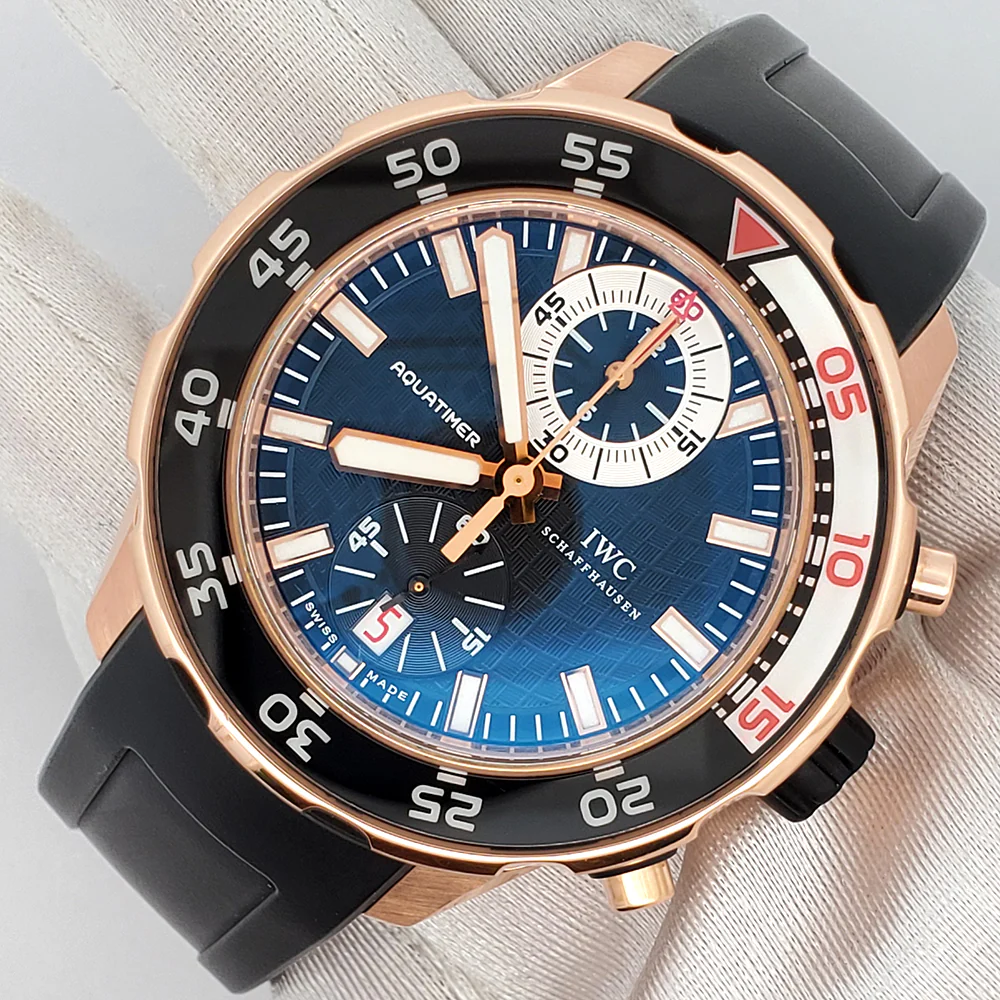 IWC Aquatimer Rose Gold Chronograph 44mm Watch IW376903 Box Booklet - Image 4