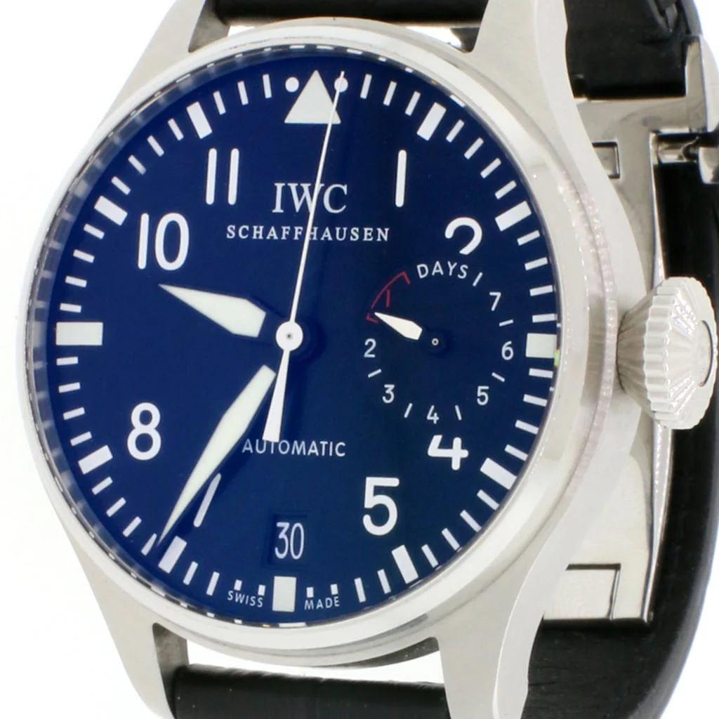 IWC Big Pilot's 7-Day Power Reserve 46MM Black Dial Automatic Stainless Steel Mens Watch IW500401 - Image 6