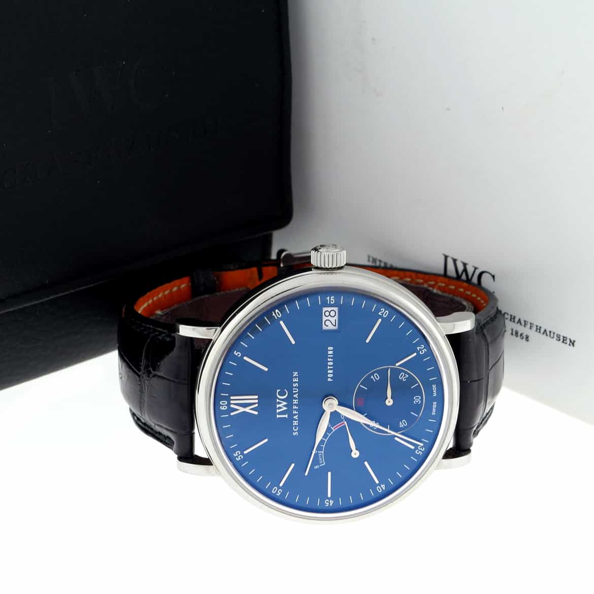 IWC Portofino Eight Days Blue Dial 45MM Automatic Stainless Steel Mens Watch IW510106 - Image 3