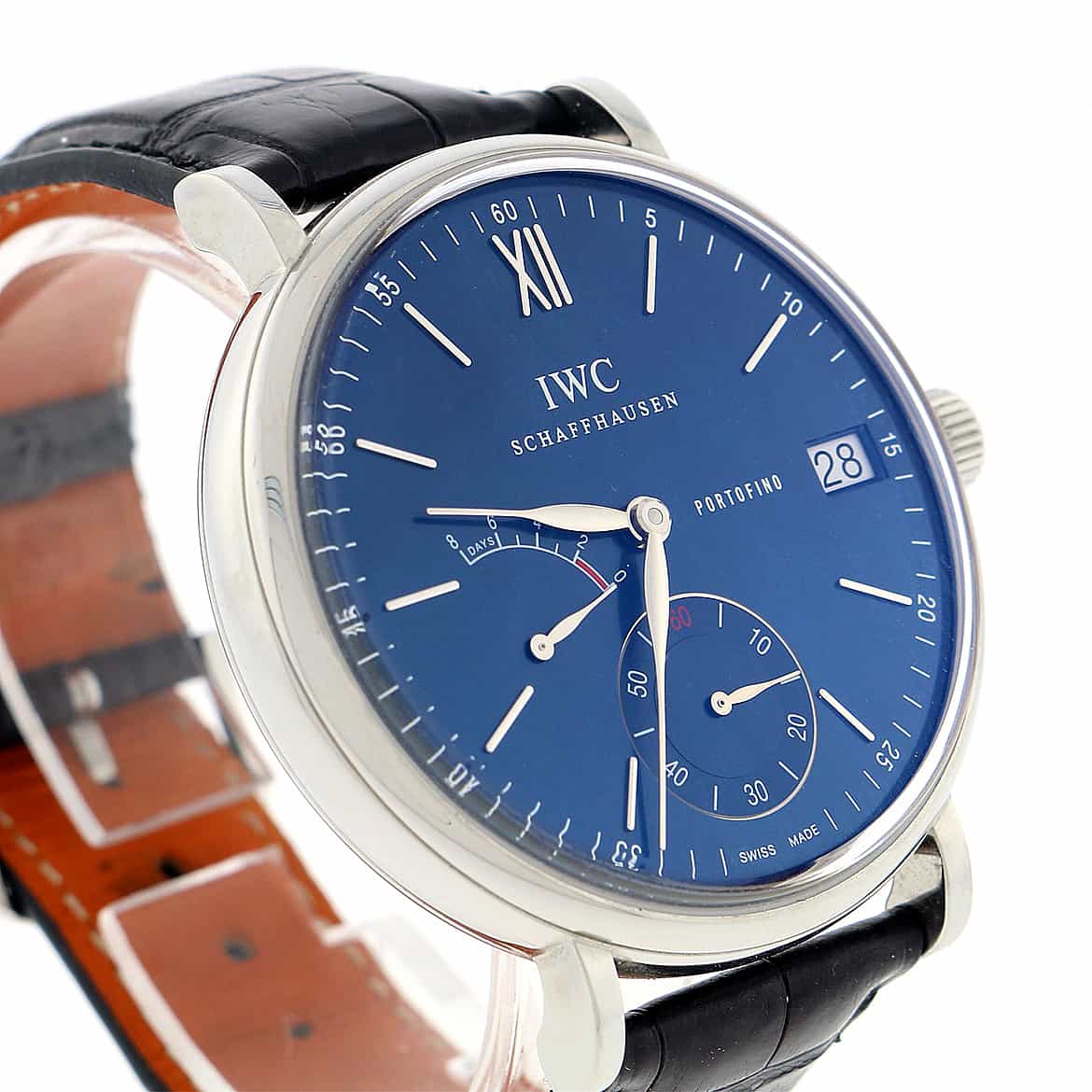 IWC Portofino Eight Days Blue Dial 45MM Automatic Stainless Steel Mens Watch IW510106 - Image 7