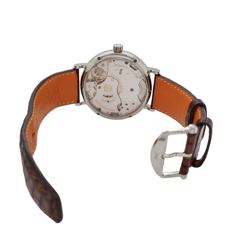 IWC Portofino Hand-Wound Eight Days 45mm Silver Dial Steel Watch IW510103 - Image 5