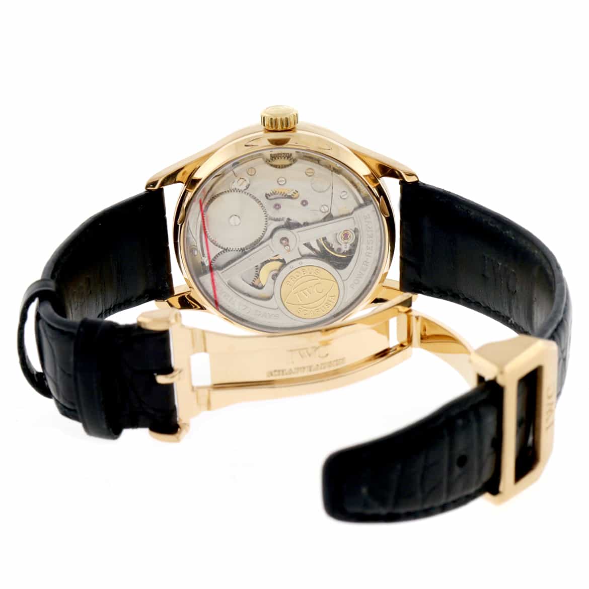 IWC Portuguese 18K Rose Gold 7-Days Power Reserve 42MM Automatic Mens Watch IW500113 - Image 4