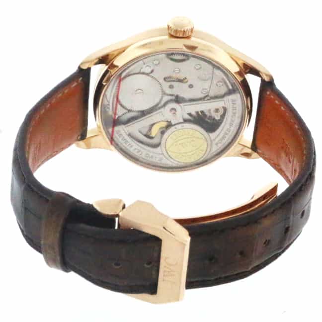 IWC Portuguese 18K Rose Gold 7-Days Power Reserve 42MM Automatic Mens Watch IW500113 - Image 11