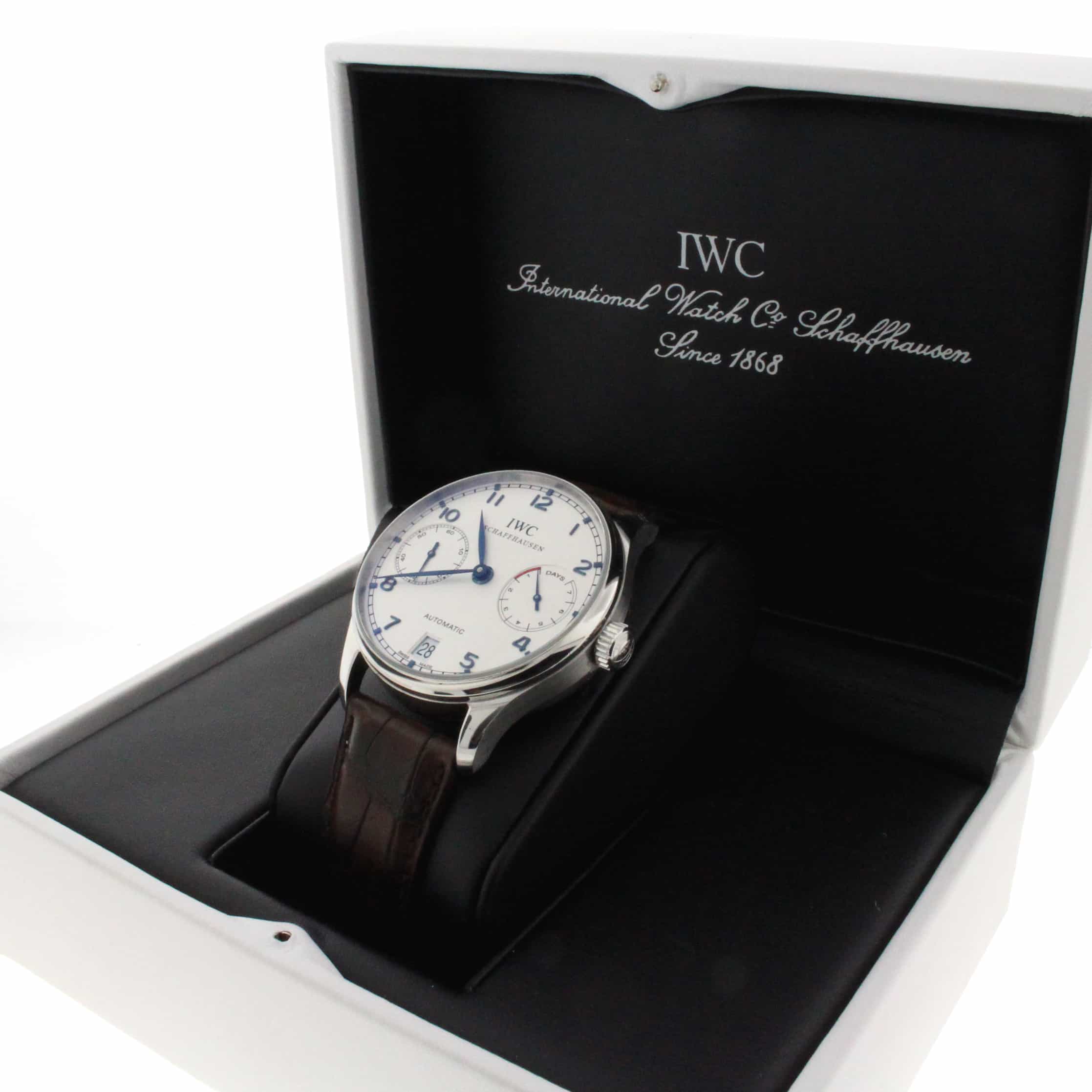IWC Portuguese 7-Day Power Reserve 42MM Automatic Stainless Steel Mens Watch IW500107 - Image 3