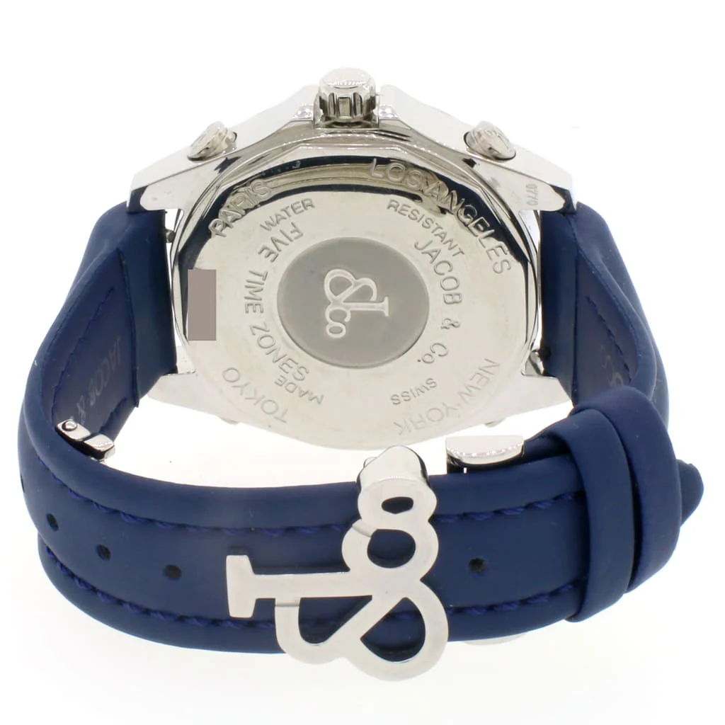 Jacob & Co. Five Time Zone Factory Silver Dial 41MM Stainless Steel Mens Watch JCM-24 - Image 4