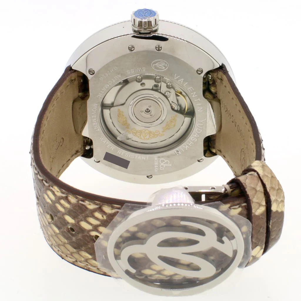 Jacob & Co. Valentin Yudashkin Factory Diamond Python Dial Automatic Stainless Steel Watch WVY-019 - Image 4