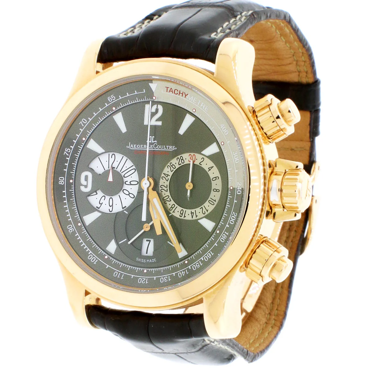 Jaeger-Le Coultre Master Compressor 18K Rose Gold 42MM Chronograph Automatic Mens Watch - Image 2