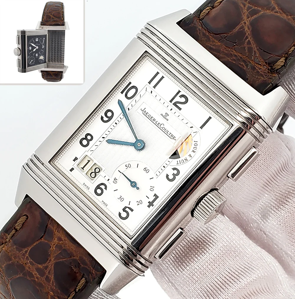 Jaeger-LeCoultre Grande Reverso GMT Q3028420 /240.8.18 Duo Face 47.0 x 29.0mm Watch