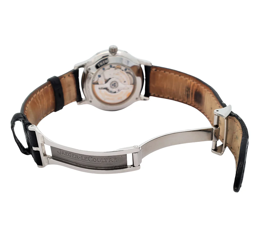 Jaeger LeCoultre Master Control Calendar Moon 37mm Steel Watch 140.8.98.S Q143842A Box Papers - Image 7