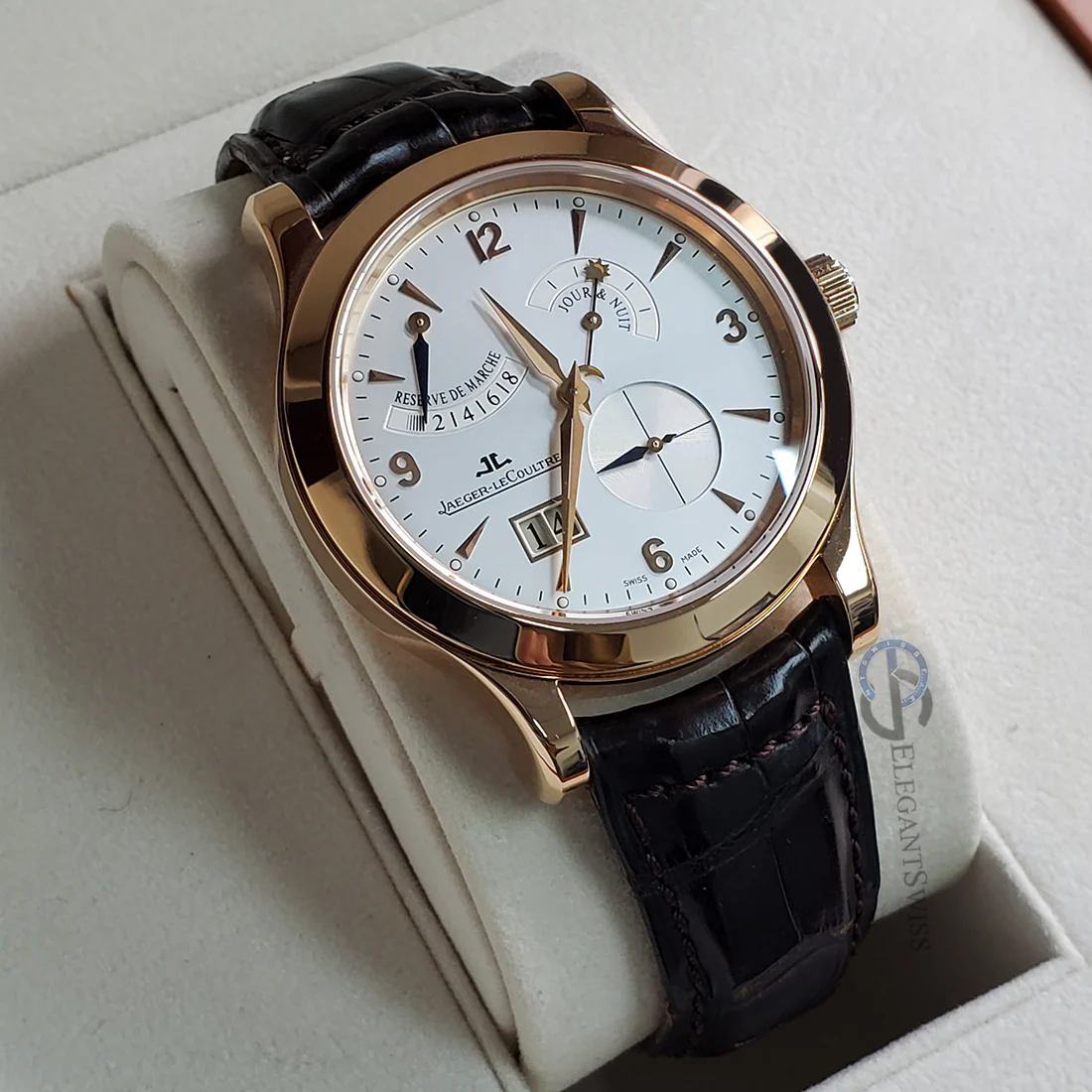 Jaeger-LeCoultre Master Eight Days 41.5mm Rose Gold Men's Watch Q1602420 Box Papers - Image 2