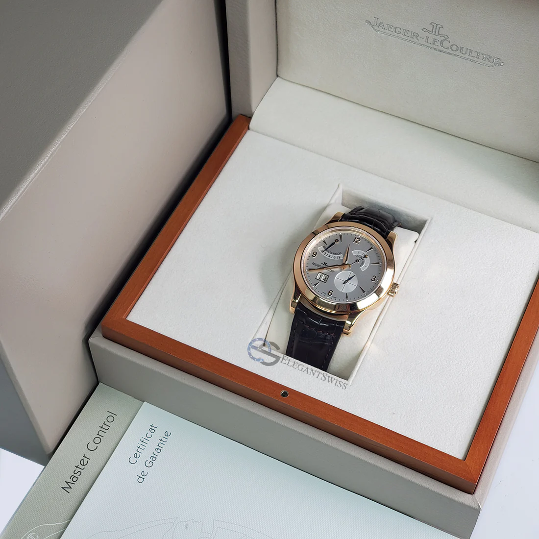Jaeger-LeCoultre Master Eight Days 41.5mm Rose Gold Men's Watch Q1602420 Box Papers - Image 3