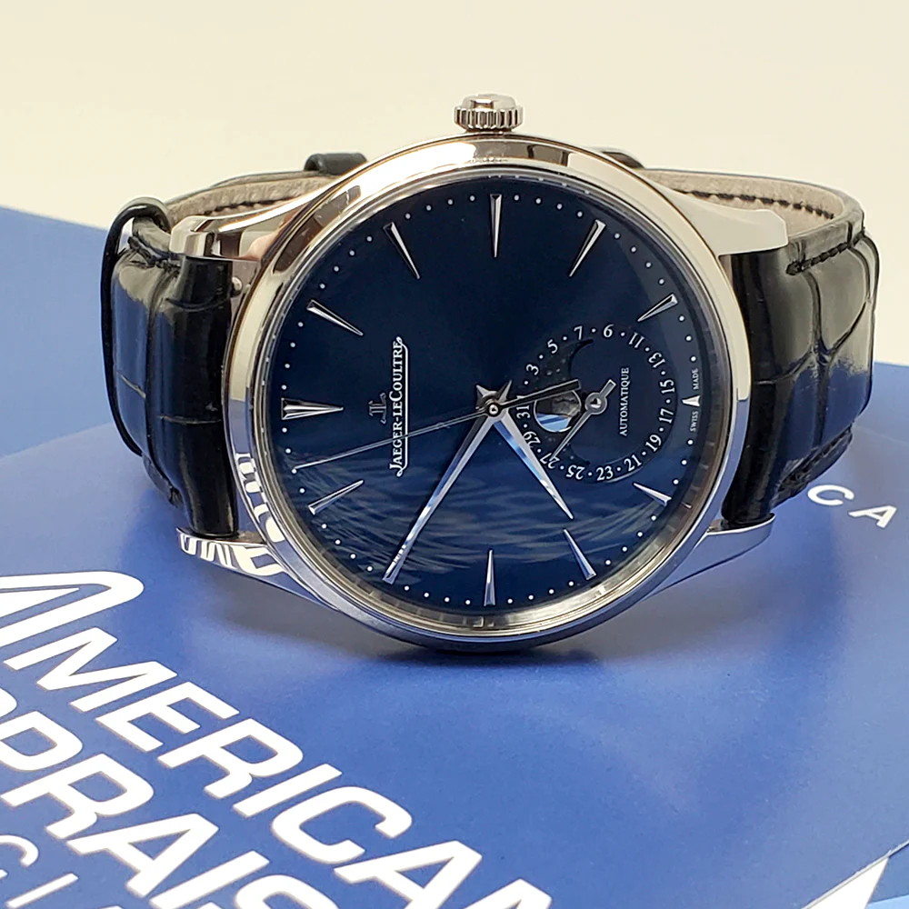 Jaeger LeCoultre Master Ultra Thin MoonPhase 39mm Watch 109.8.A5.S Q1368471 - Image 3