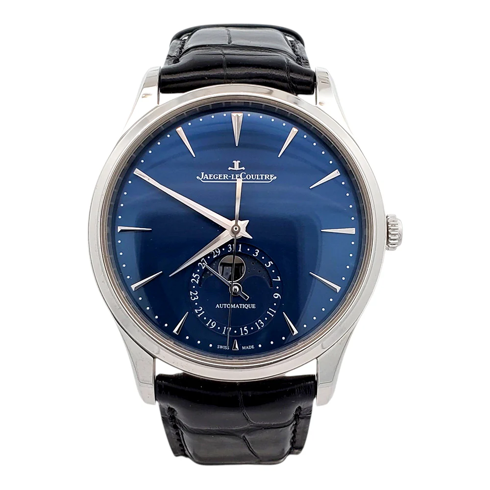 Jaeger LeCoultre Master Ultra Thin MoonPhase 39mm Watch 109.8.A5.S Q1368471 - Image 4