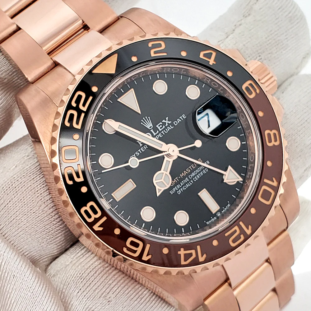 Mint 2021 Rolex GMT-Master II Rootbeer 126715CHNR Everose Gold Oyster Watch Box Papers - Image 3