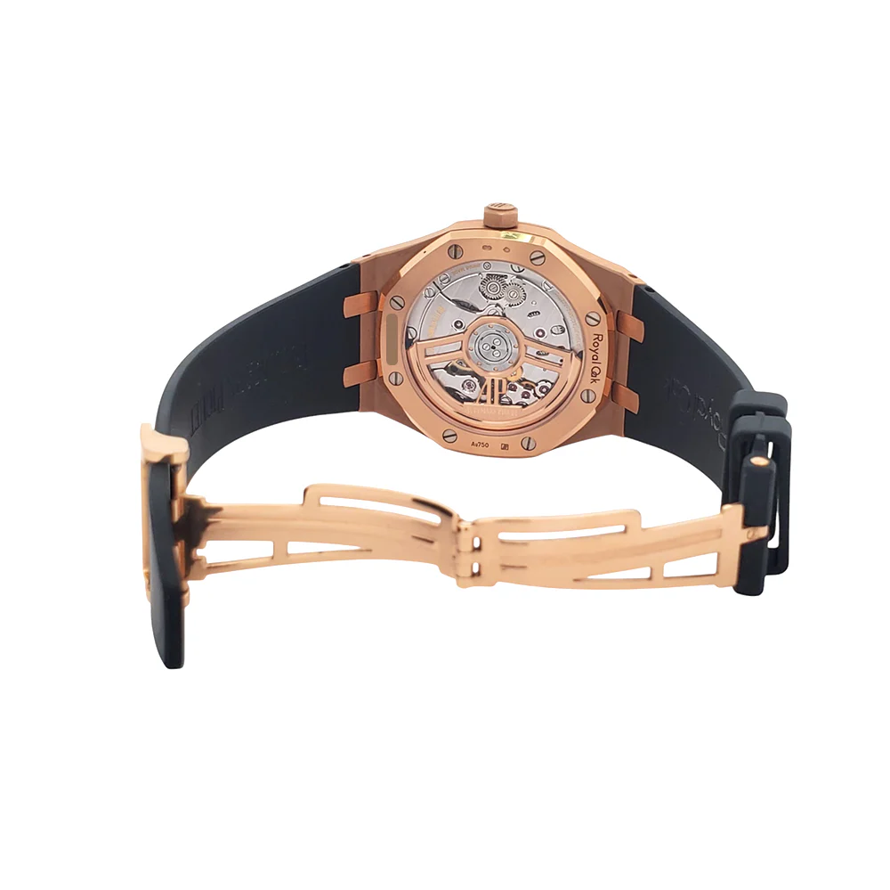 Mint Audemars Piguet Royal Oak 41mm Black Dial Rose Gold Watch 15500OR.OO.D002CR.01 Box Papers - Image 8