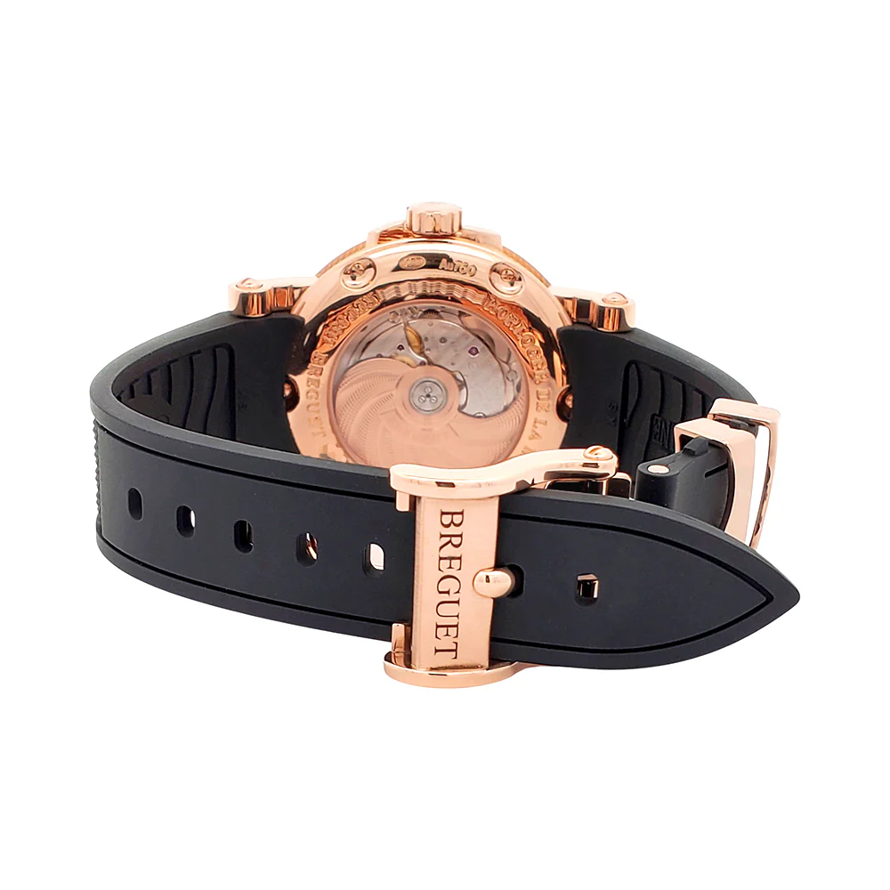 Mint Breguet Marine Rose Gold Big Date 39mm Watch 5817BR/Z2/5V8 with Appraisal - Image 6