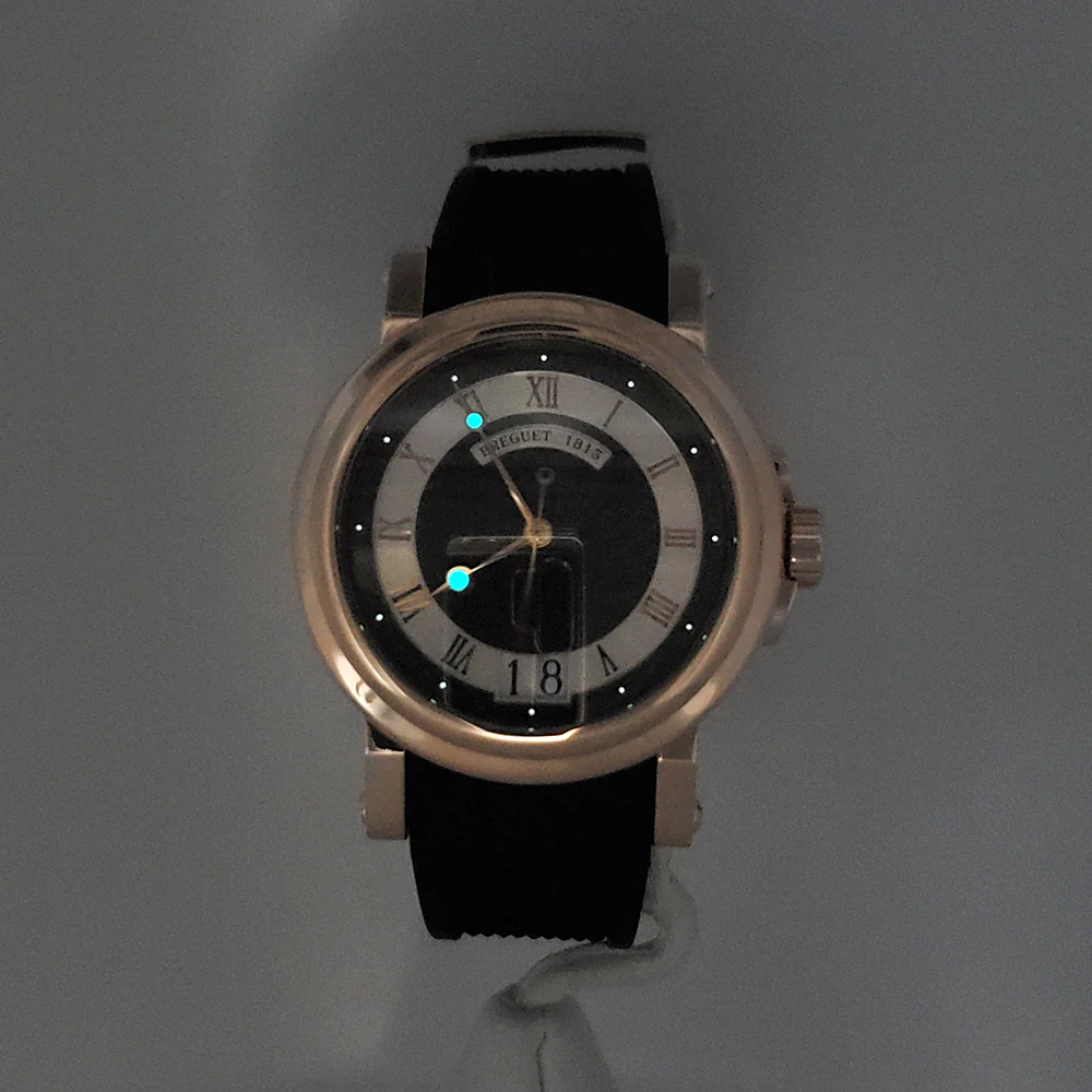 Mint Breguet Marine Rose Gold Big Date 39mm Watch 5817BR/Z2/5V8 with Appraisal - Image 8