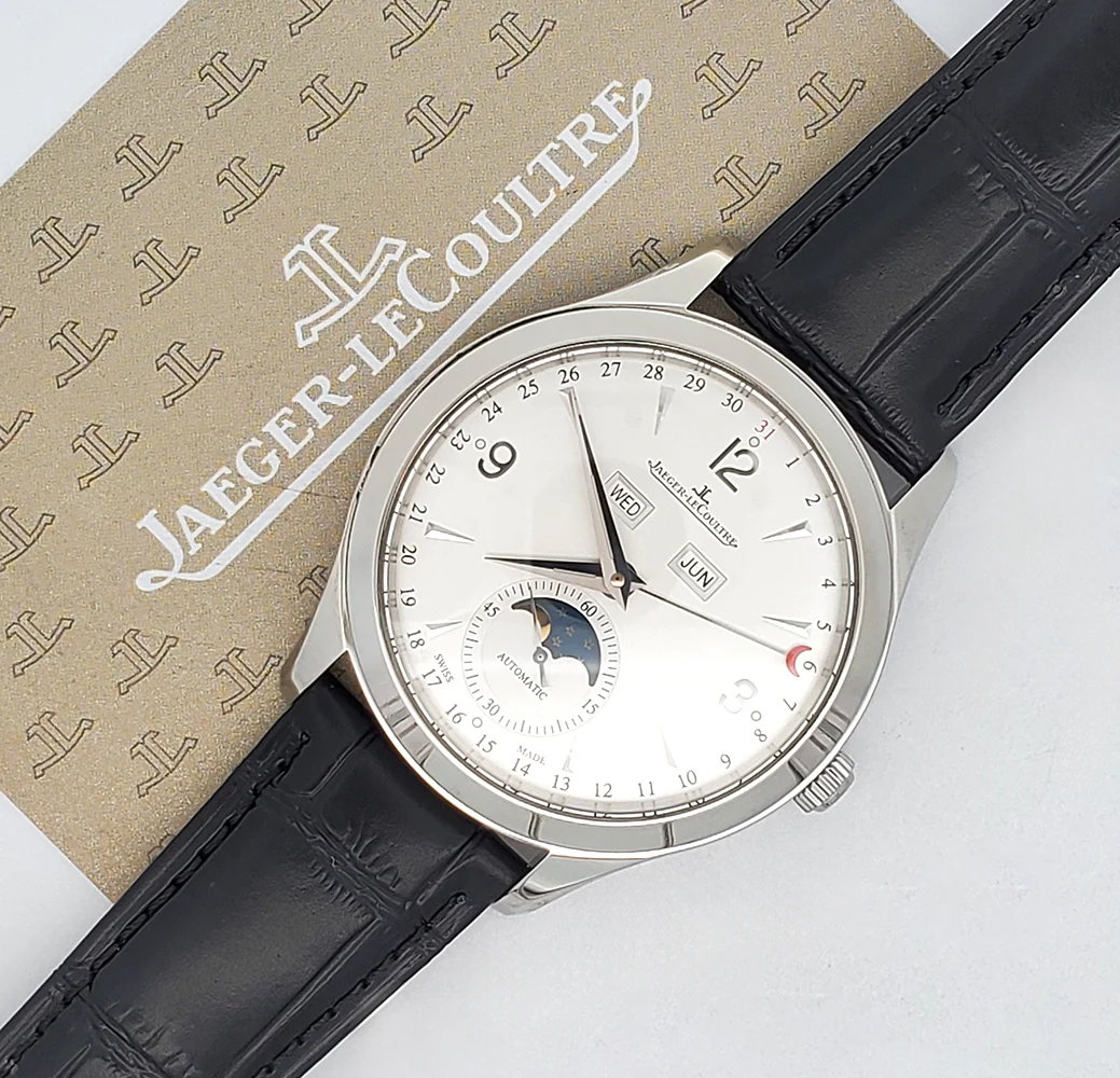 Mint Jaeger LeCoultre Master Calendar Limited Edition Steel Mens 39mm Watch 176.8.12.S Q1558420 Papers