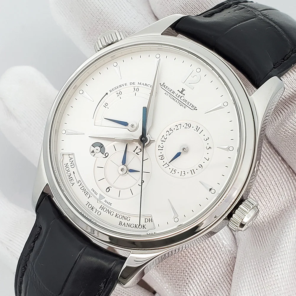 Mint Jaeger Lecoultre Master Geographic Power Reserve 39mm Watch 176.8.29.S Q1428421 - Image 2