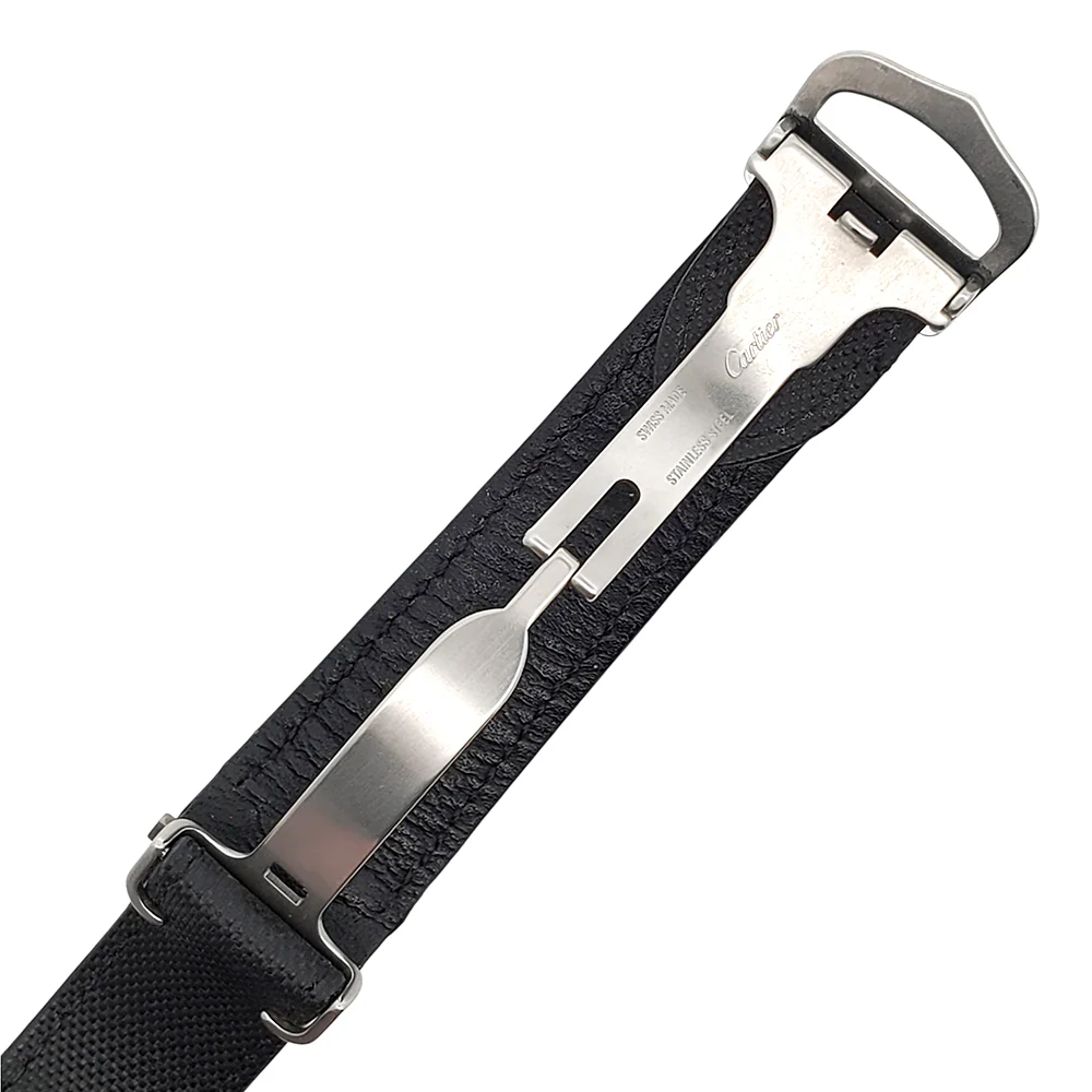 OEM Cartier Roadster Leather Strap for Chronograph XL W62019X6 2618 with Pouch/Holder - Image 4