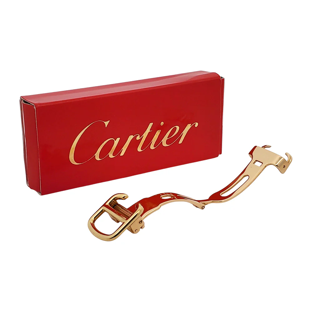 OEM Cartier Santos 18k Yellow Gold Deployment Buckle 14mm 13.7gr - Image 3