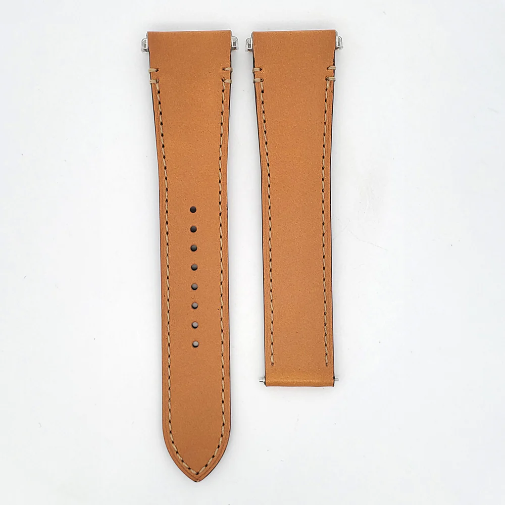 OEM Cartier Santos Quick Release Brown Leather Strap with Deployment Buckle KDAALABK 21mm - Image 3