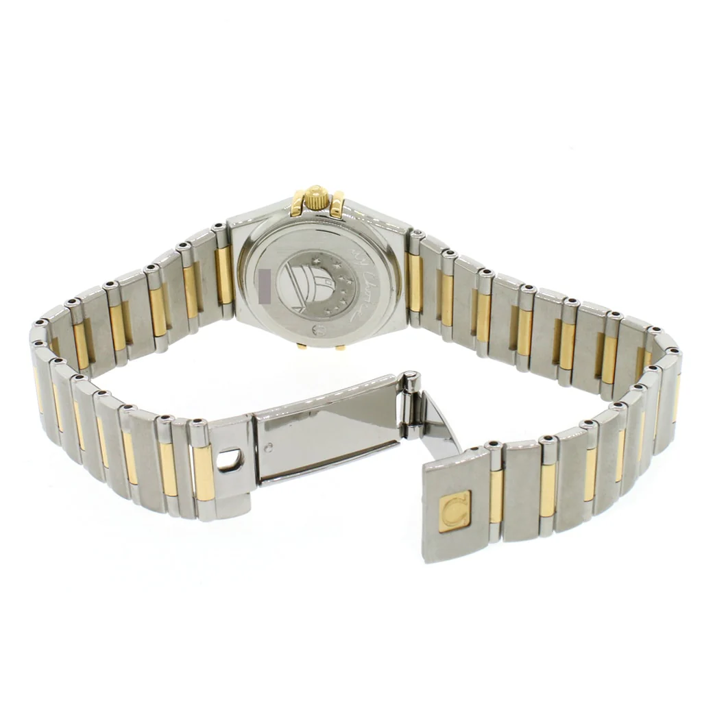 Omega Constellation 2-Tone Factory Diamond Bezel/Diamond MOP Dial 23mm Watch - Image 6