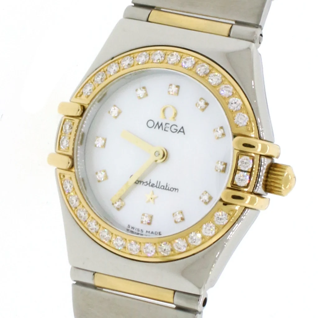 Omega Constellation 2-Tone Factory Diamond Bezel/Diamond MOP Dial 23mm Watch - Image 7