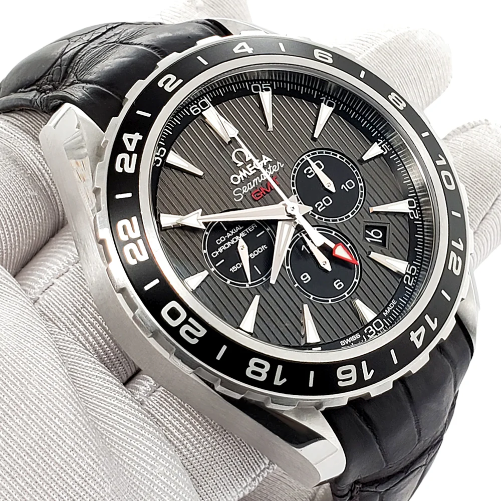 Omega Seamaster Aqua Terra 44mm GMT Chronograph Grey Dial Watch 231.13.44.52.06.001 - Image 2