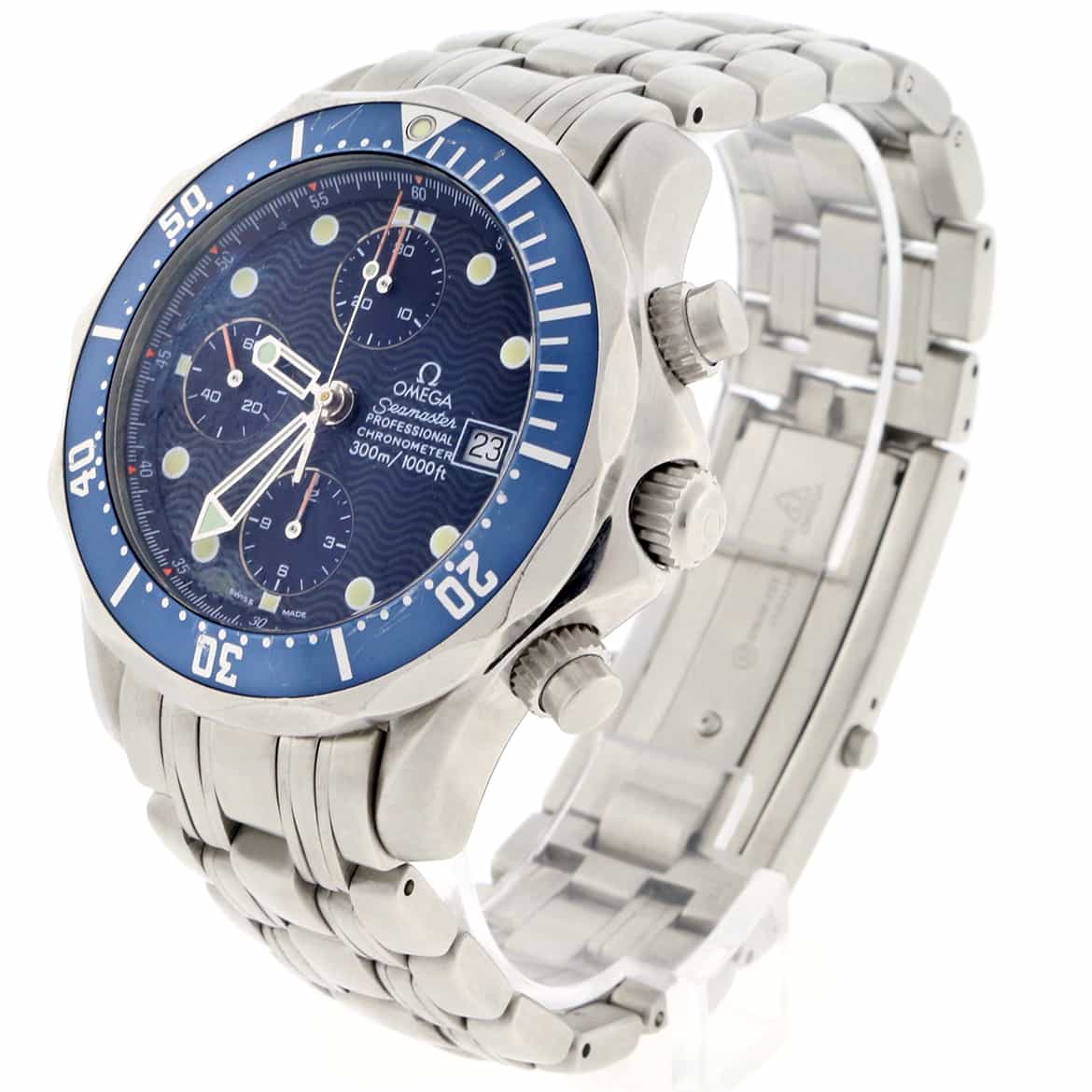Omega Seamaster Chronograph James Bond 42MM Blue Dial Stainless Steel Automatic Watch 2225.80.00 - Image 3