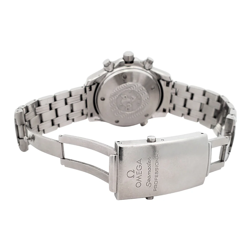 Omega Seamaster Chronograph Steel Blue Wave Dial Mens 41.5mm Watch 2599.80.00 Box/Booklet/Tag - Image 7