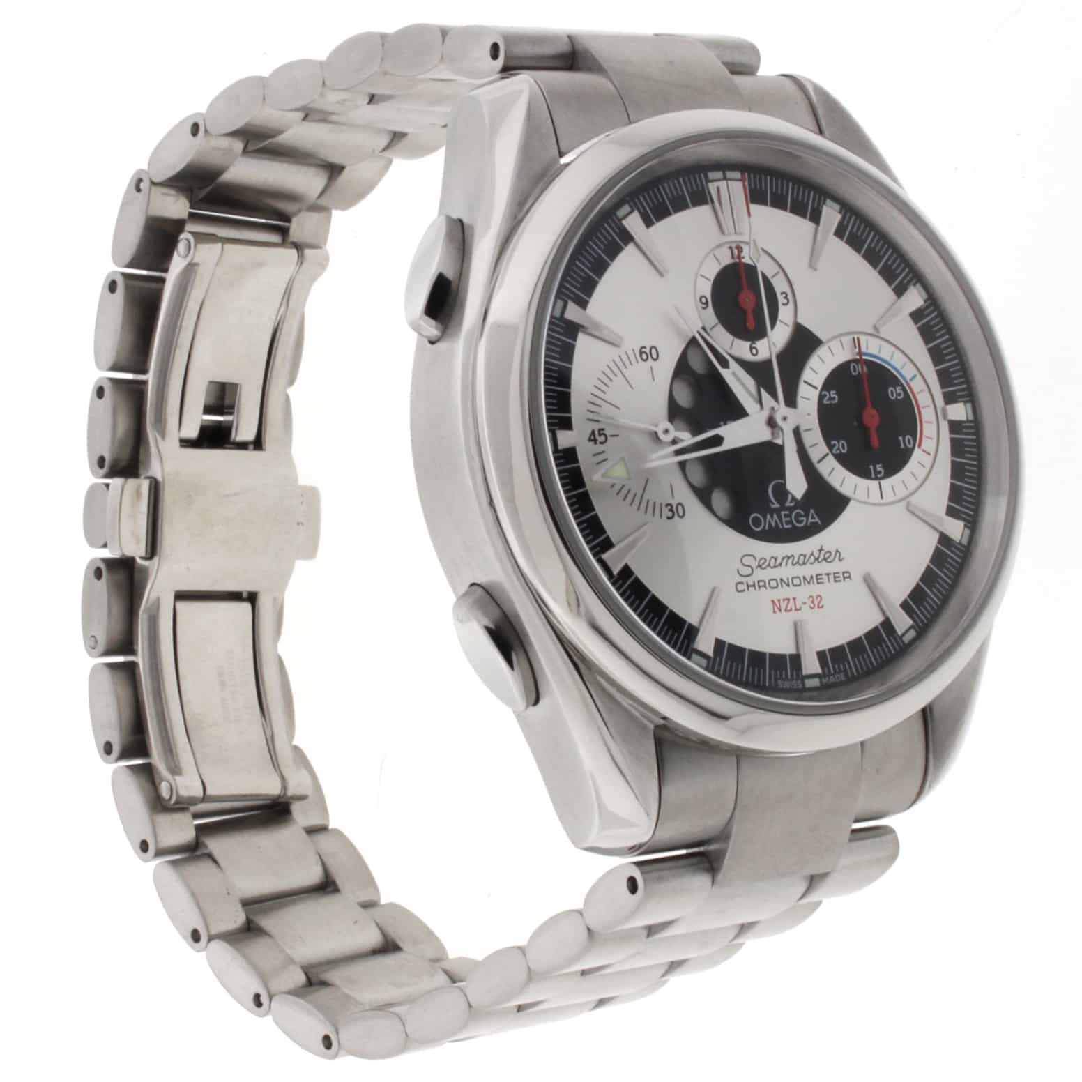 Omega Seamaster NZL-32 Chronograph Aqua Terra Stainless Steel Auto Mens Watch 25133000 - Image 5
