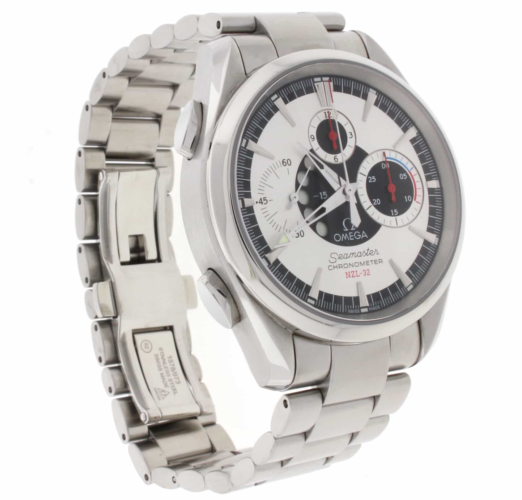 Omega Seamaster NZL-32 Chronograph Aqua Terra Stainless Steel Mens Watch 25133000 - Image 6