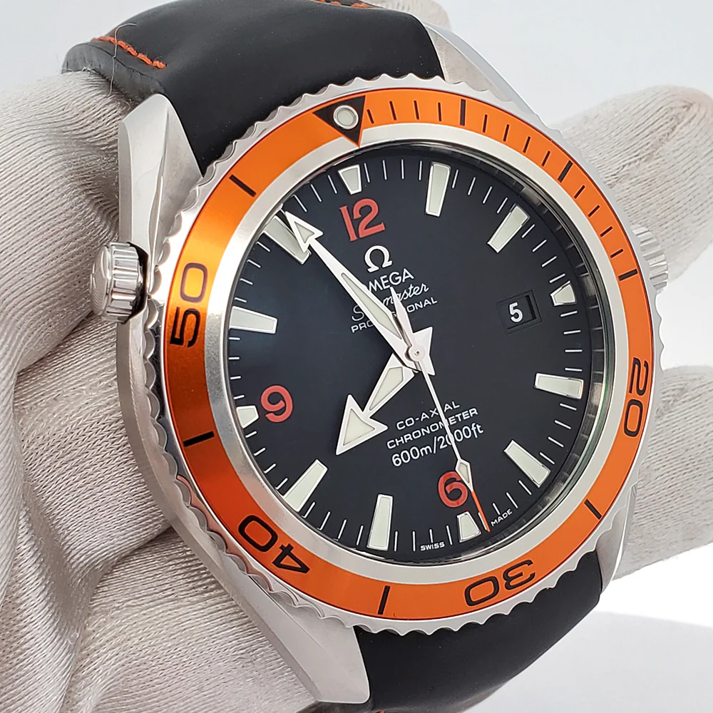 Omega Seamaster Planet Ocean 45.5mm Co-Axial Chronograph Black Dial Watch 2908.50.82 - Image 2