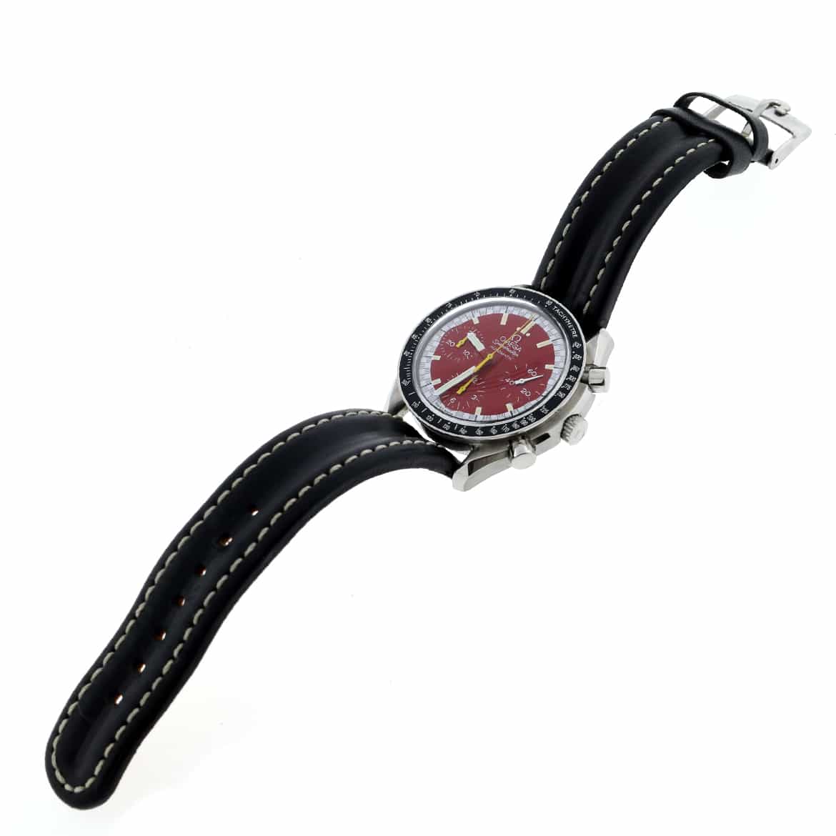 Omega Speedmaster Chronograph Michael Schumacher Red Dial 36MM Automatic Stainless Steel Mens Watch 351012 - Image 5