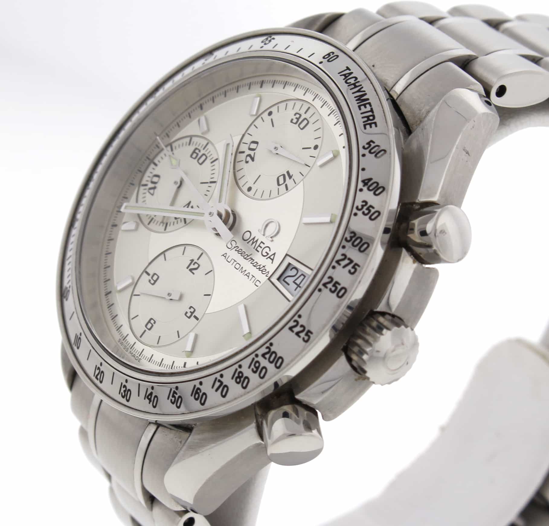 Omega Speedmaster Chronograph White Dial Automatic Mens Watch 3513.30.00 - Image 4