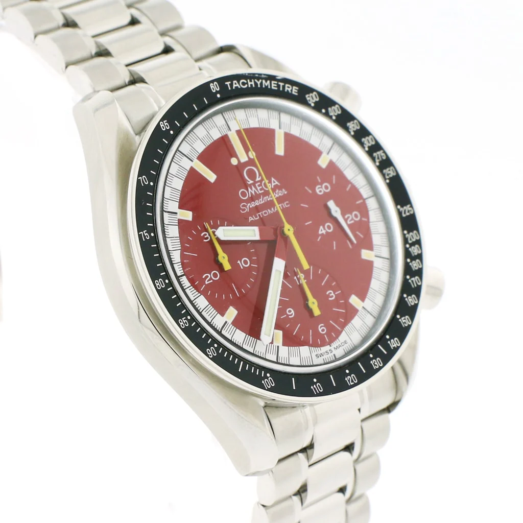 Omega Speedmaster Reduced Michael Schumacher Chronograph Red Dial 36MM Automatic Stainless Steel Mens Watch 3510.61.00 - Image 2