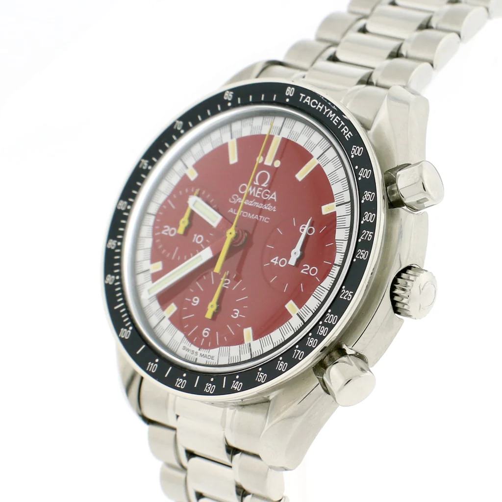 Omega Speedmaster Reduced Michael Schumacher Chronograph Red Dial 36MM Automatic Stainless Steel Mens Watch 3510.61.00 - Image 3