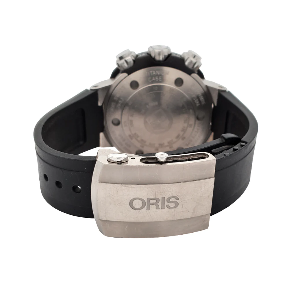 Oris ProDiver Chronograph 1000M 51mm Titanium/Rubber/Ceramic Watch Full Set 2018 - Image 7