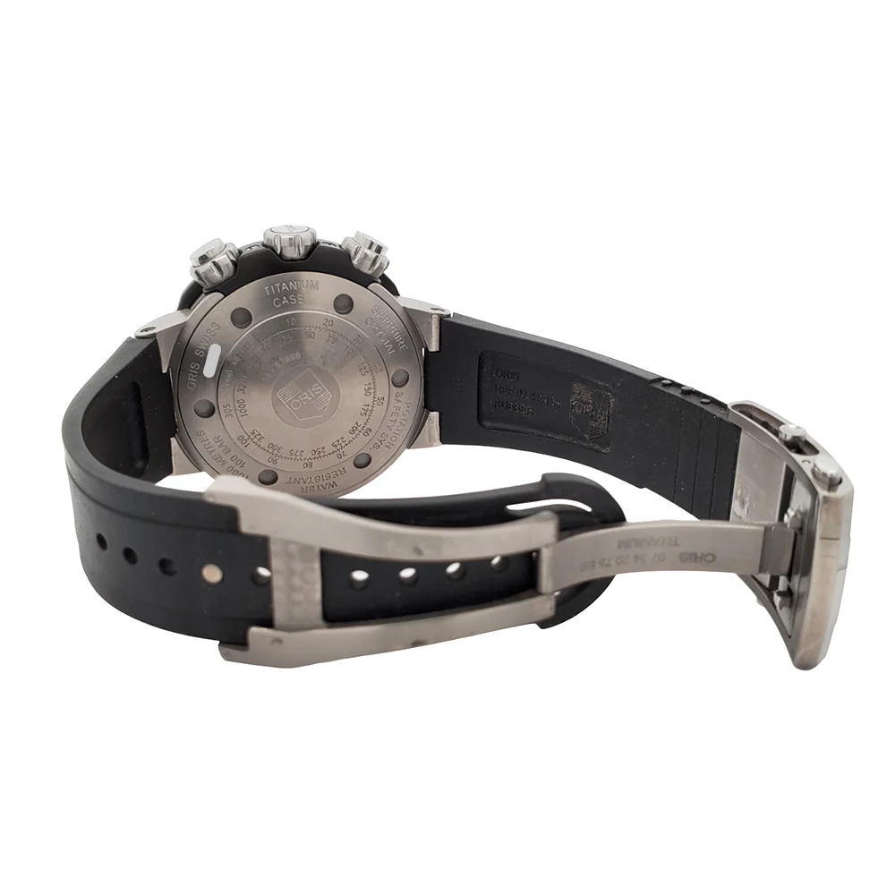 Oris ProDiver Chronograph 1000M 51mm Titanium/Rubber/Ceramic Watch Full Set 2018 - Image 8
