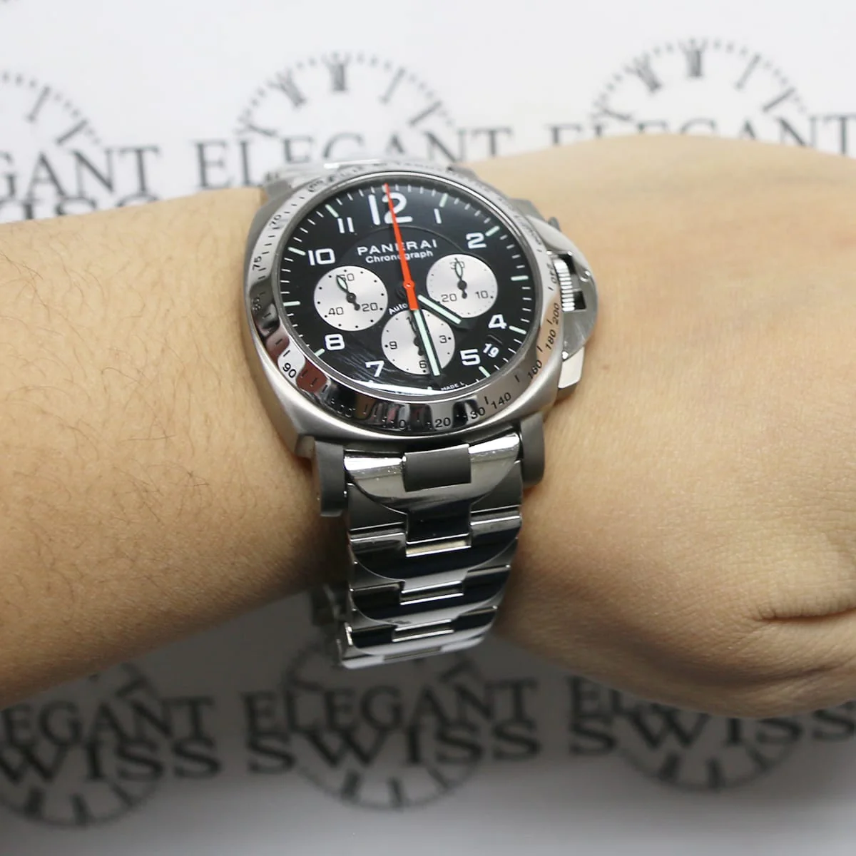 Panerai AMG Chronograph Limited Edition PAM108 Titanium/SS 40mm w/Box&Papers - Image 4