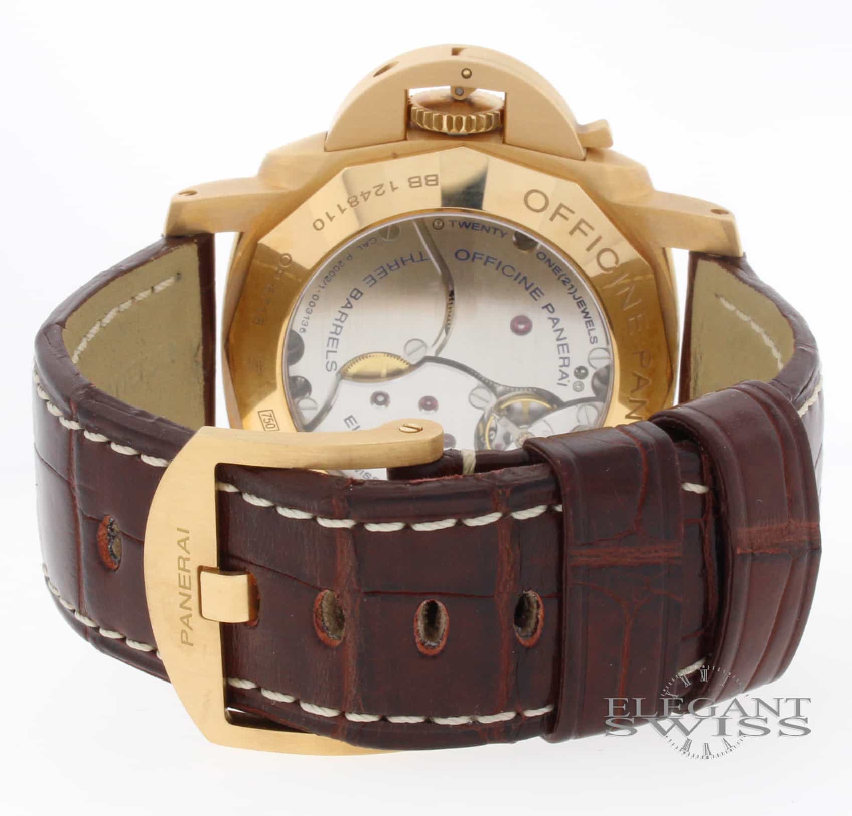 Panerai Luminor 1950 8 Days GMT 18K Pink Gold Limited Edition Automatic Mens Watch PAM289 - Image 11