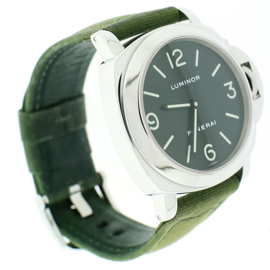 Panerai Luminor Base Firenze 1860 44MM Black Dial Automatic Stainless Steel Mens Watch PAM002 - Image 3